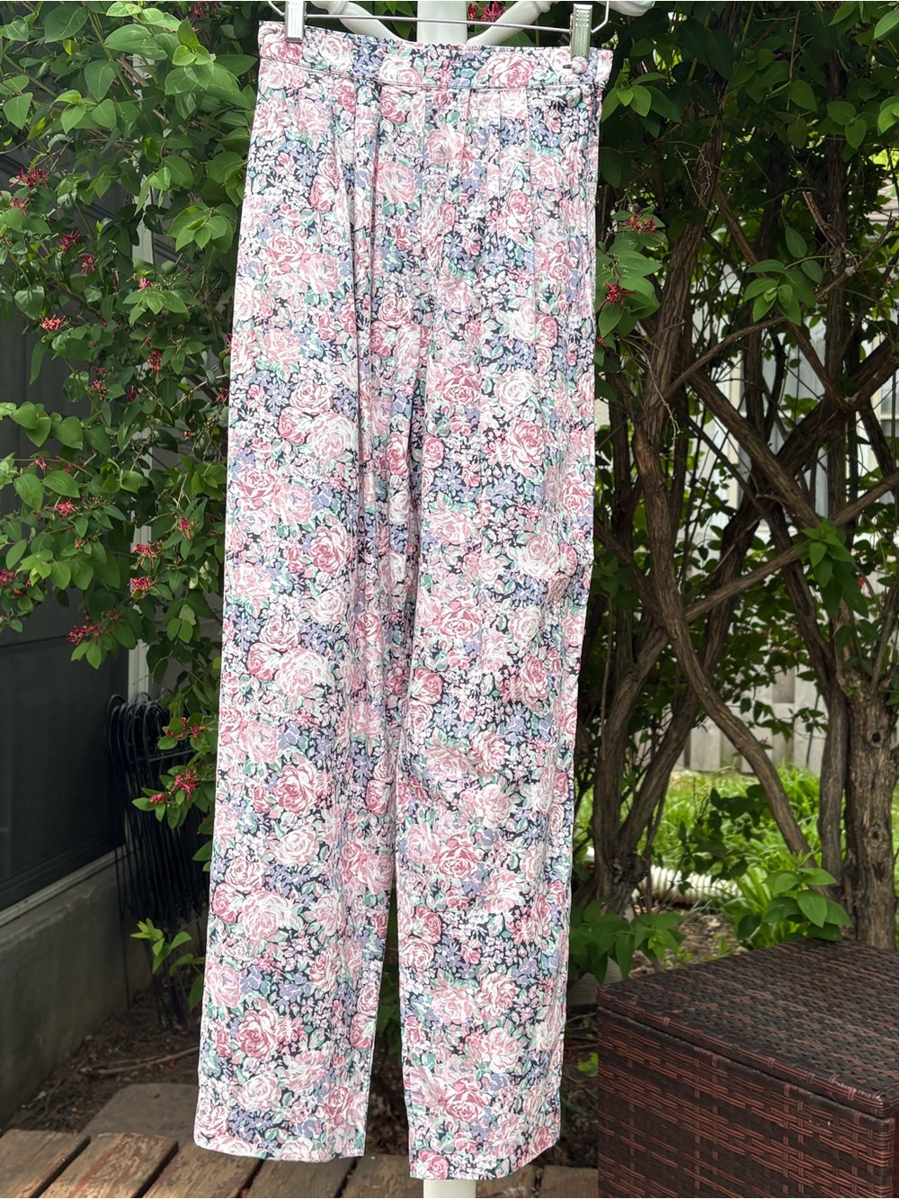 Vintage 80s Laura Ashley Floral Pants